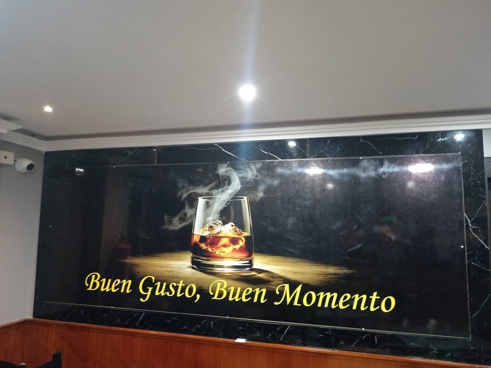 Cuadro decorativo con frase para restaurante