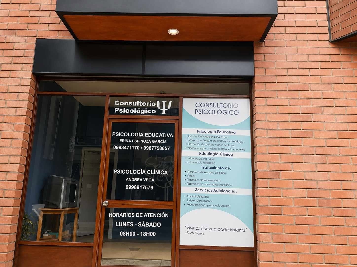 Adhesivos informativos para consultorio psicológico